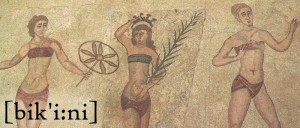 Bikini-mosaik från Cicilien, från 300-talet