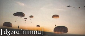 Amerikanska fallskärmsjägare över Grenada 1983