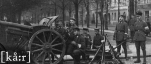 De tyska frikårerna frikårerna fungerade under den tidiga mellankrigtiden som paramilitära grupper. Bilden är tagen 1919.