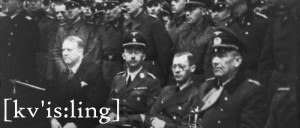 Quisling sittandes bredvid Heinrich Himmler under ett statsbesök i Norge 1941